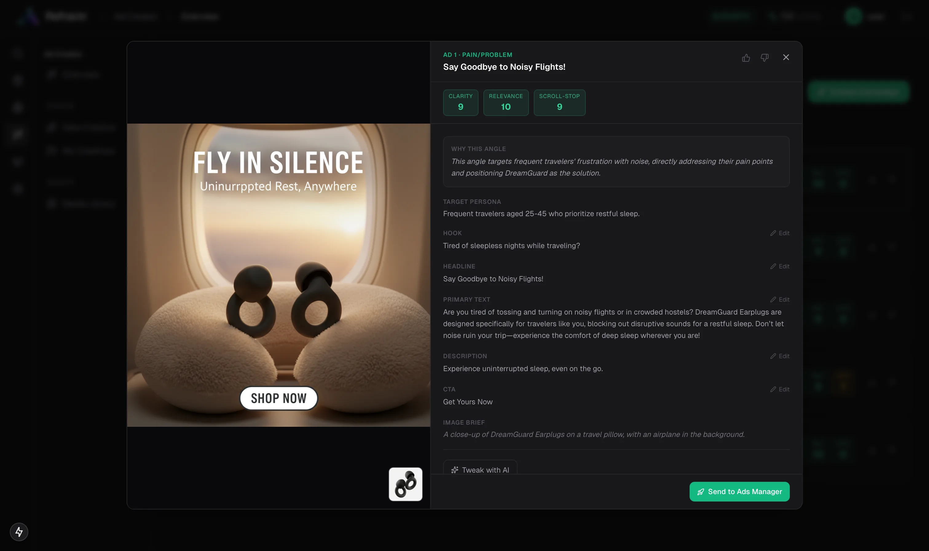 Multi-placement preview showing feed, stories and reels mockups